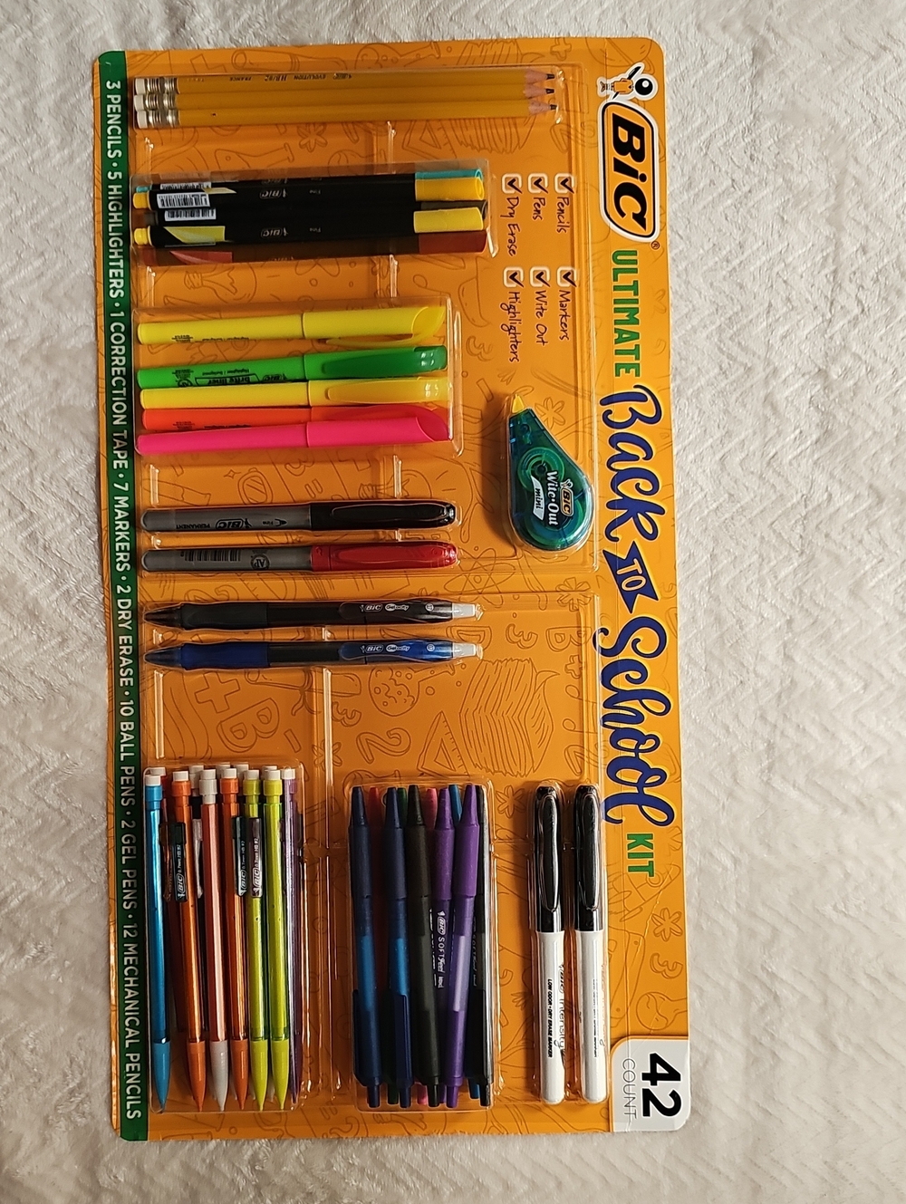 Ultimate Back-to-School Kit - Bic- 42 Pieces New In Box